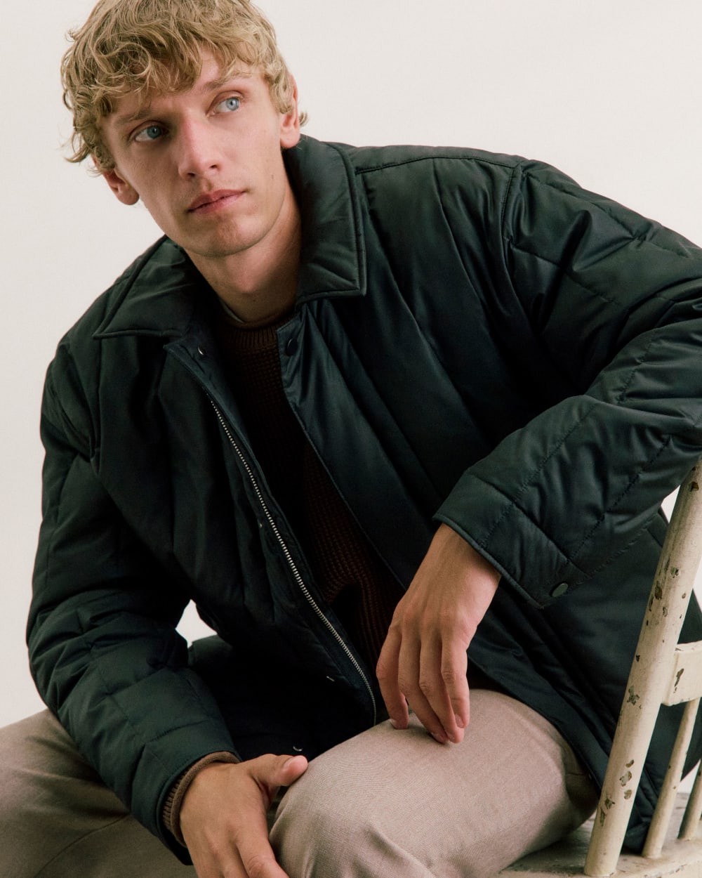 ReNew Vertical-Quilted Jacket |  Black
