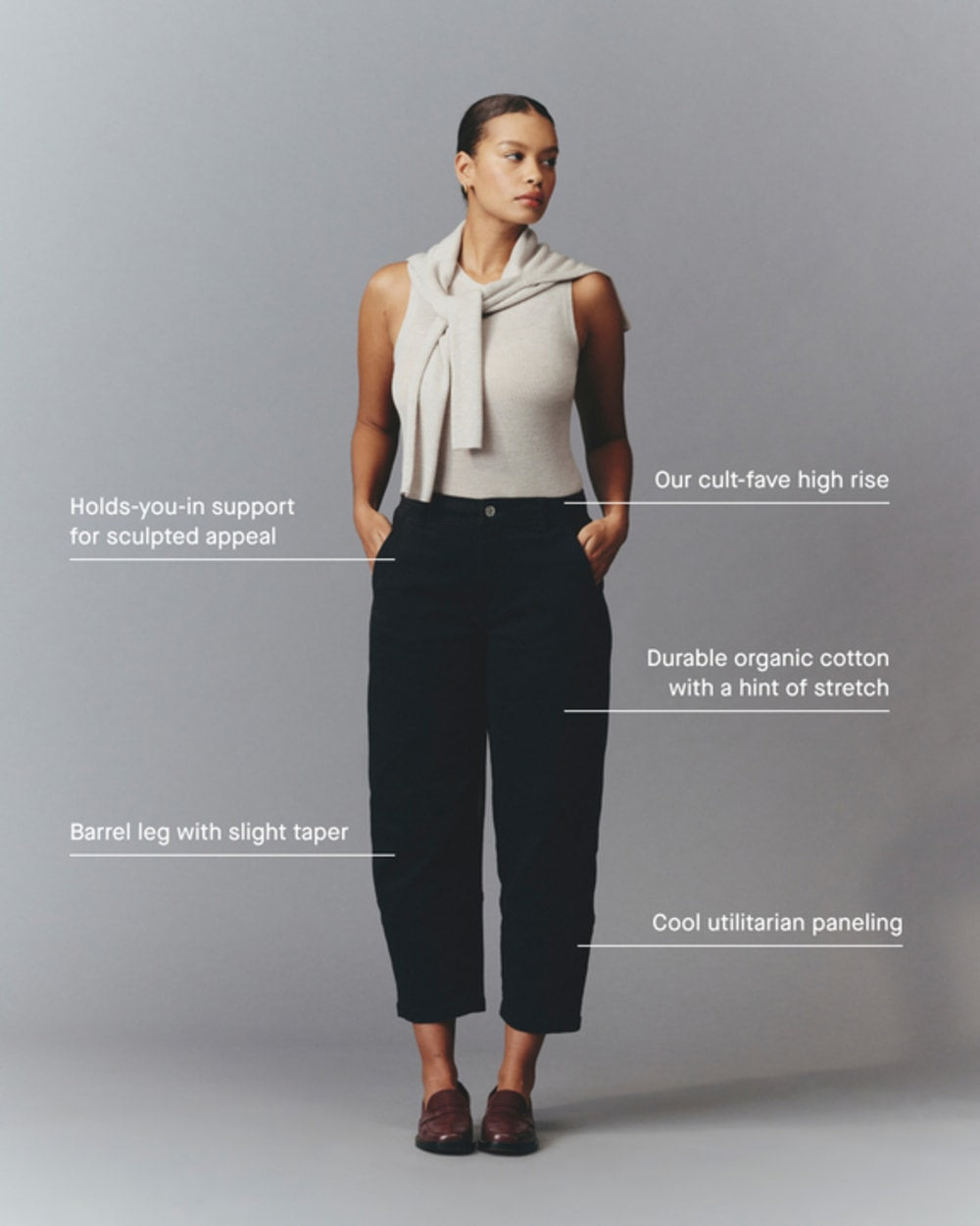 The Utility Barrel Pant | Rosewood | Regular