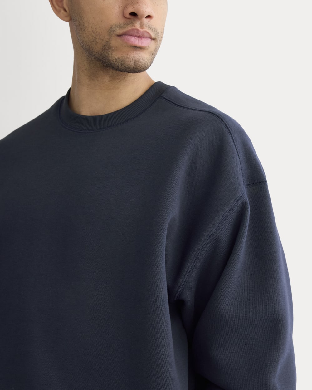 Luxe Fleece Crew Pullover |  Navy