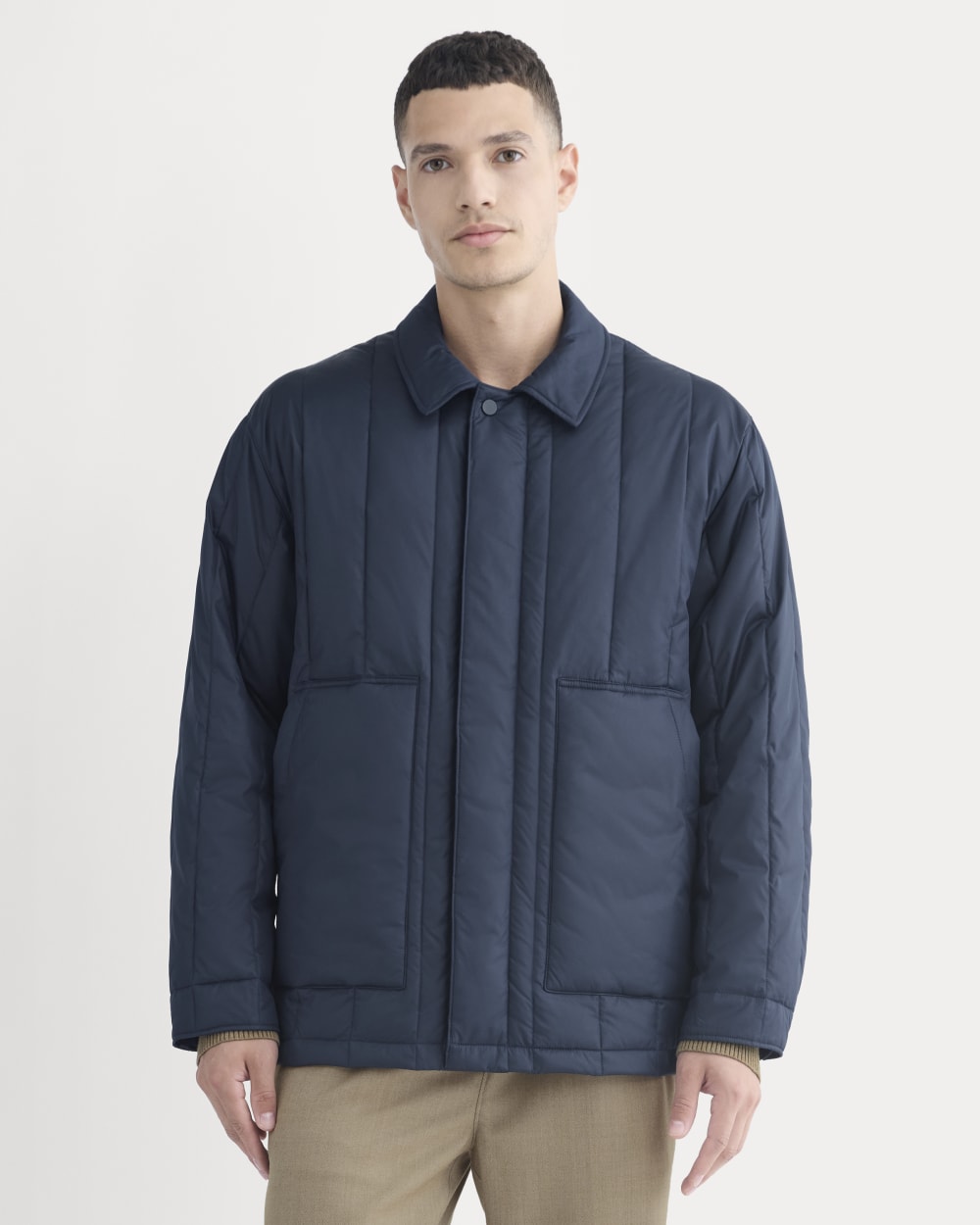 ReNew Vertical-Quilted Jacket |  Navy