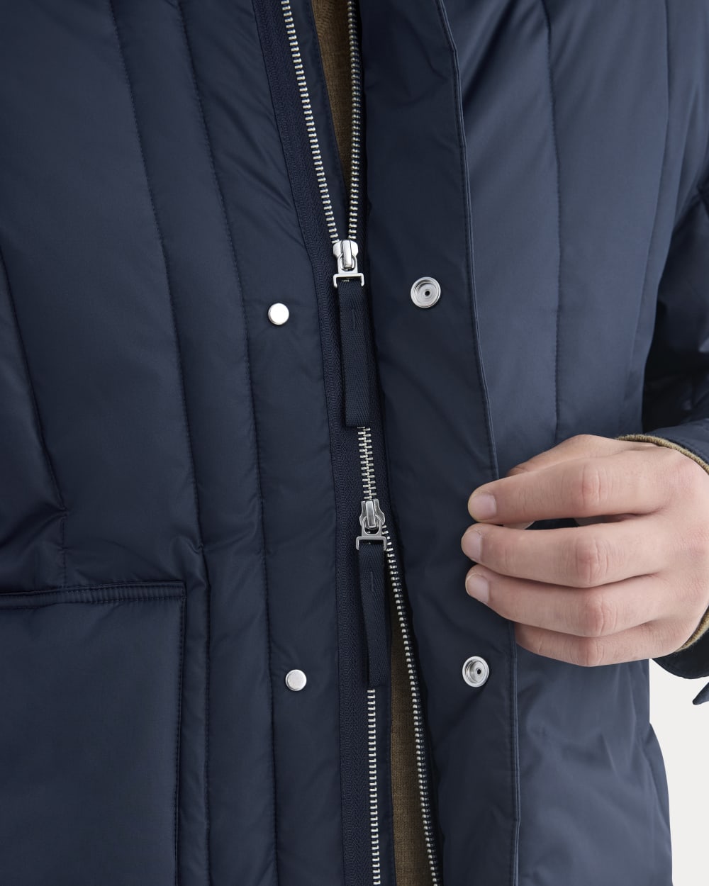 ReNew Vertical-Quilted Jacket |  Navy