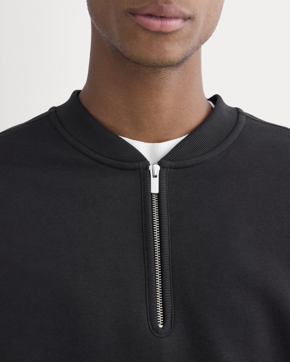 Luxe Fleece Half-Zip Pullover |  Black