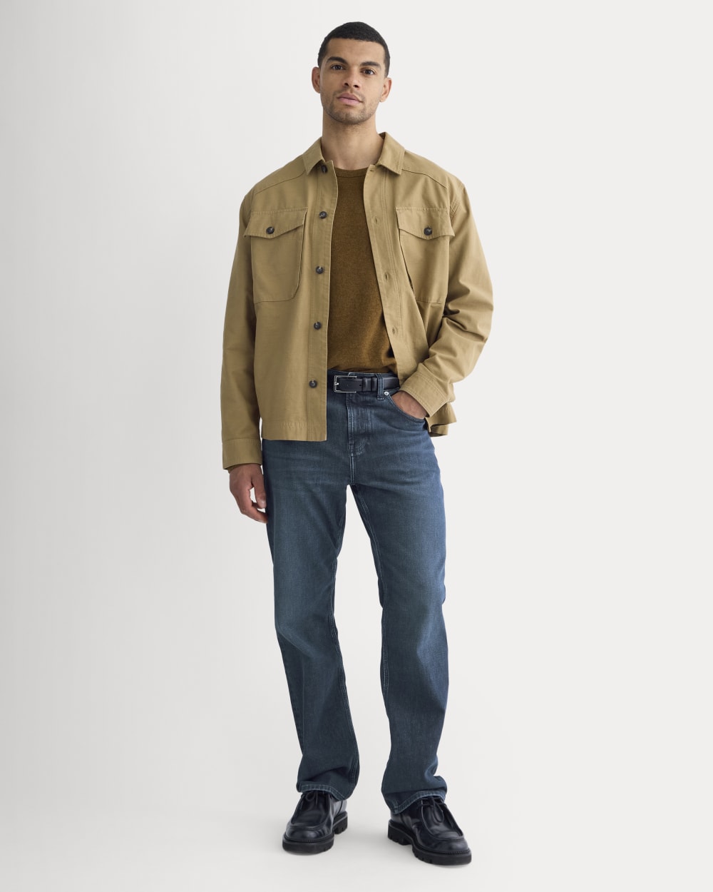 Straight-Leg Stretch Jean | Dark Indigo