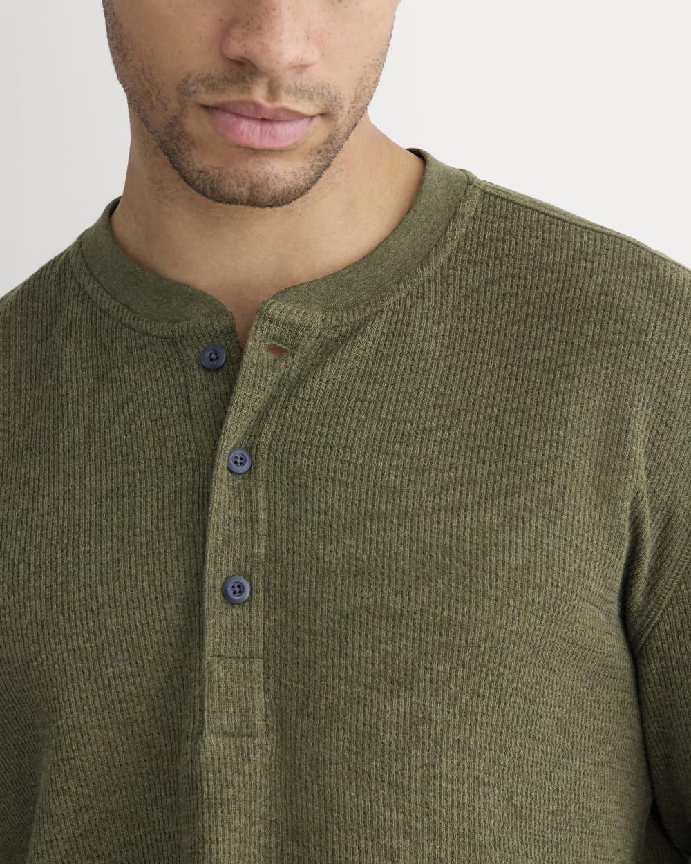 Thermal Henley in Cozy Waffle | Heather Beech
