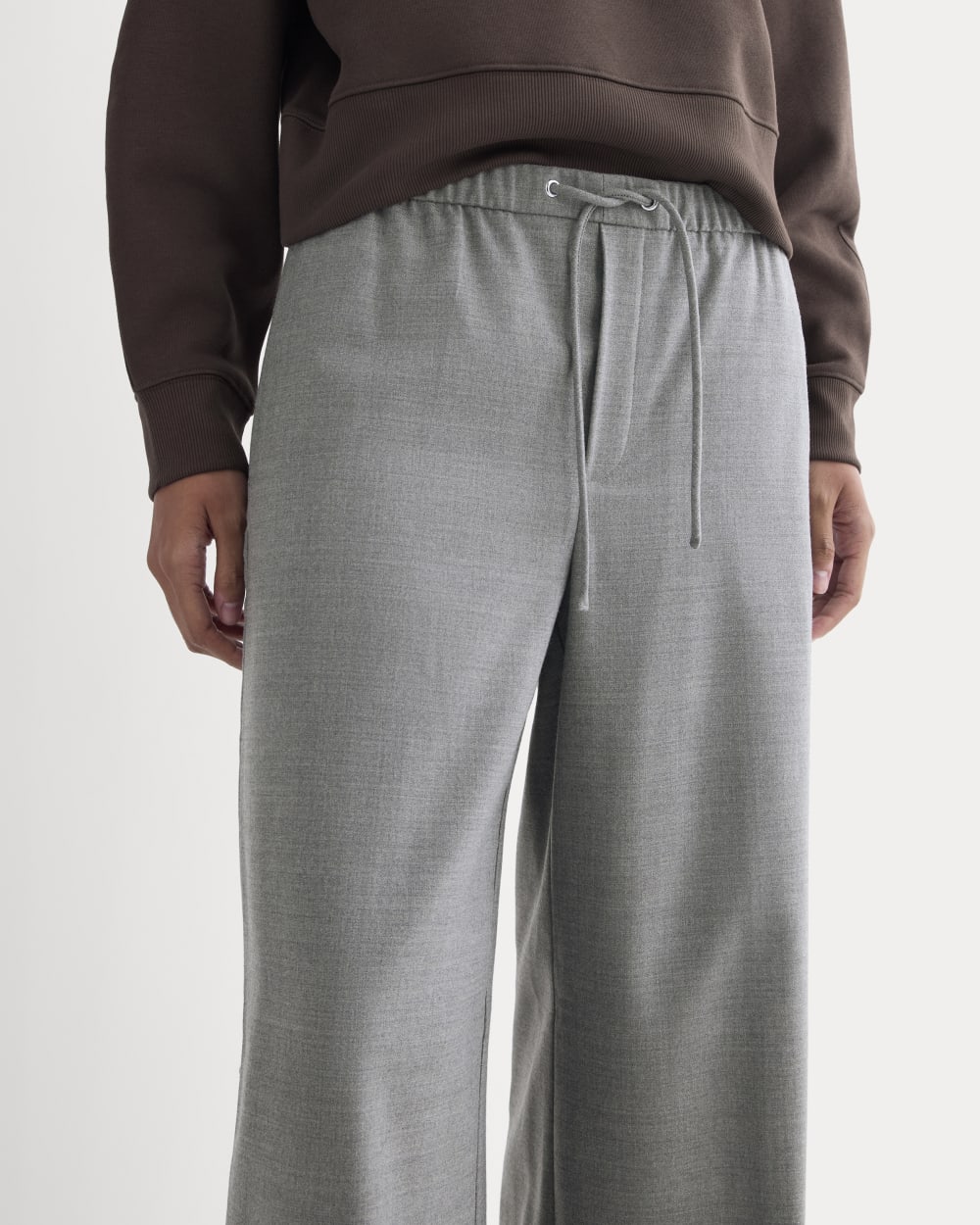 Pull-On Trouser in Tailor Twill | Heather Graphite