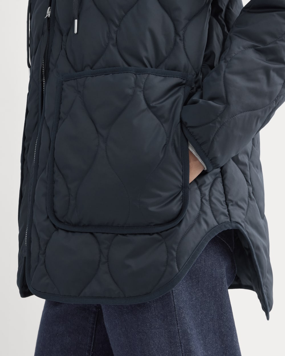 ReNew Quilted Hooded Liner | Navy