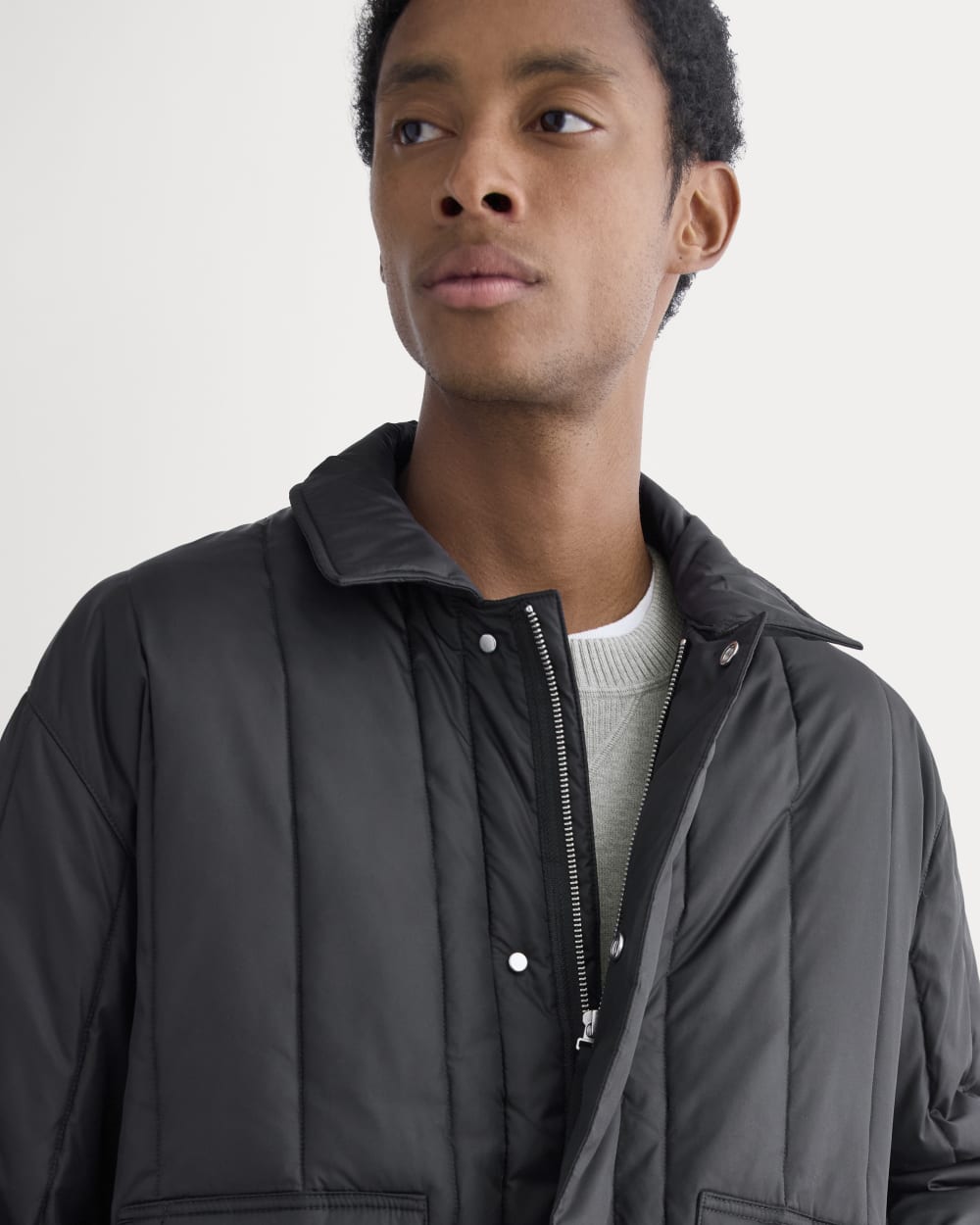 ReNew Vertical-Quilted Jacket |  Black