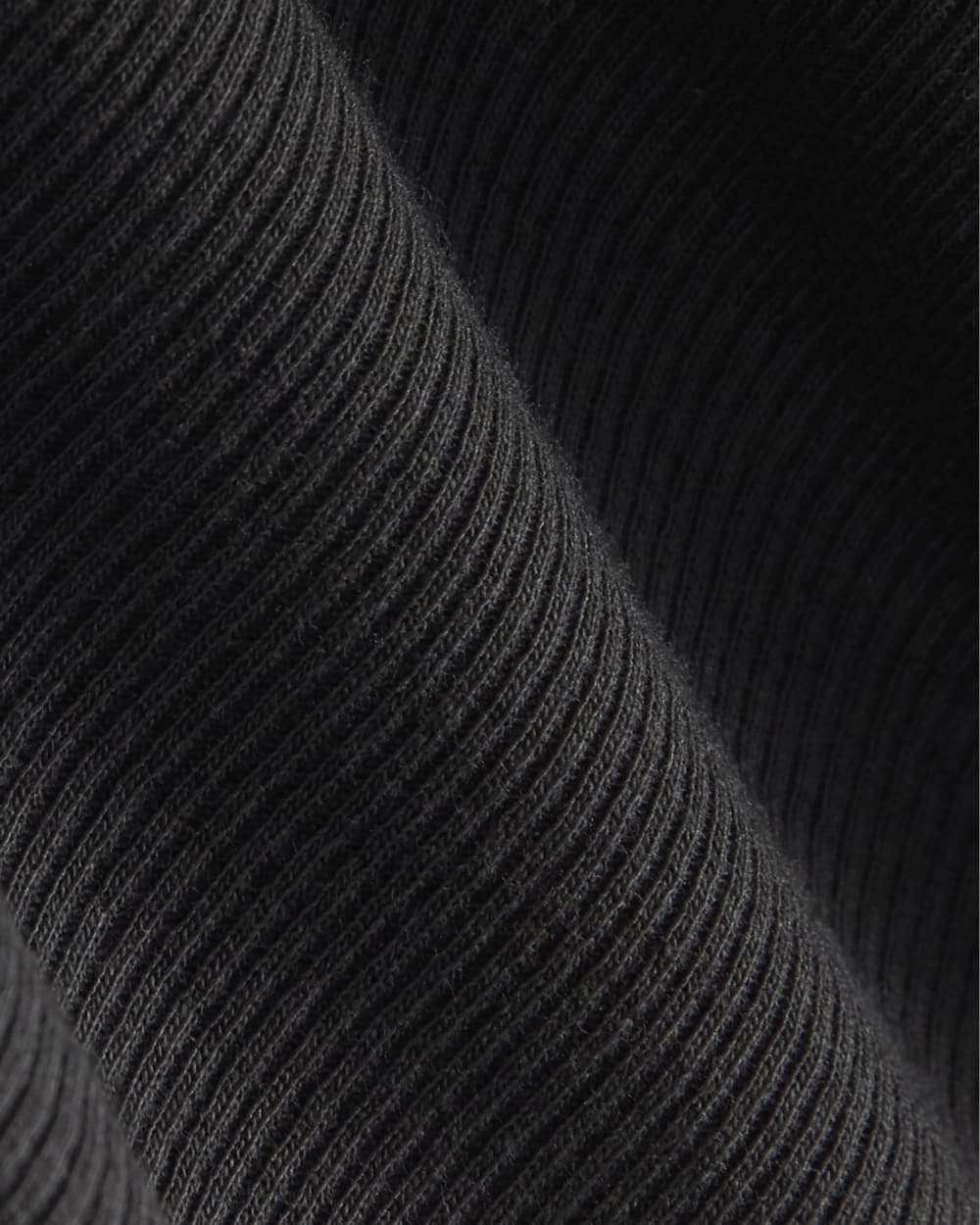 The Luxe Rib Funnel-Neck Tank | Black