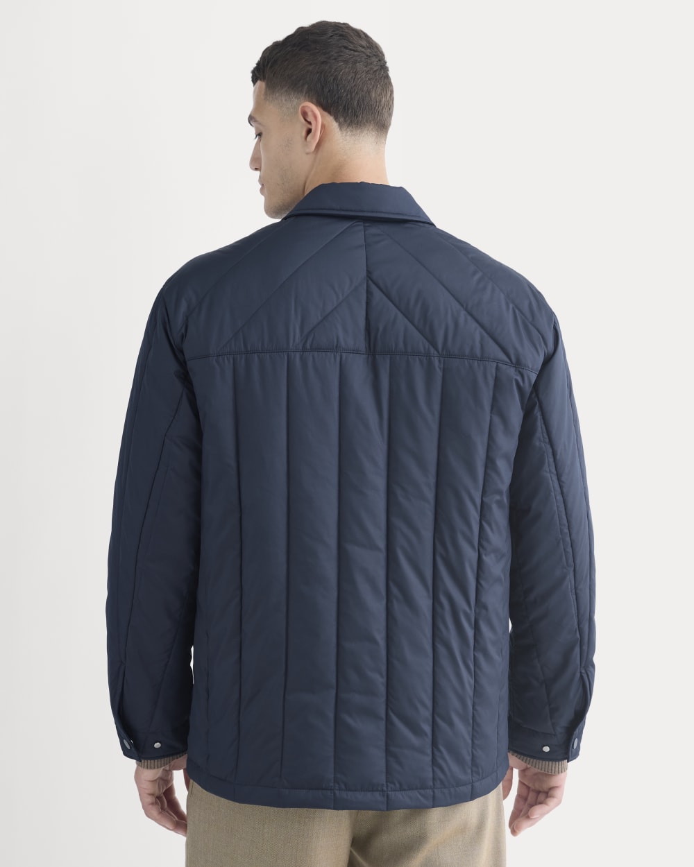 ReNew Vertical-Quilted Jacket |  Navy