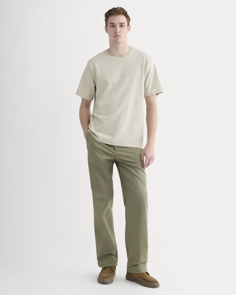 Relaxed Classic Tee | Heathered Oatmeal