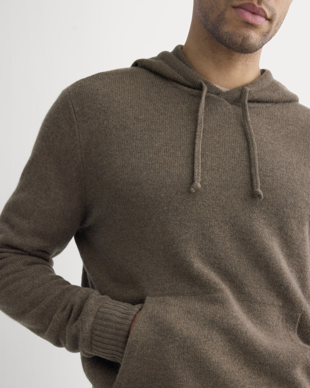 The Felted Merino Hoodie | Heather Chocolate Martini