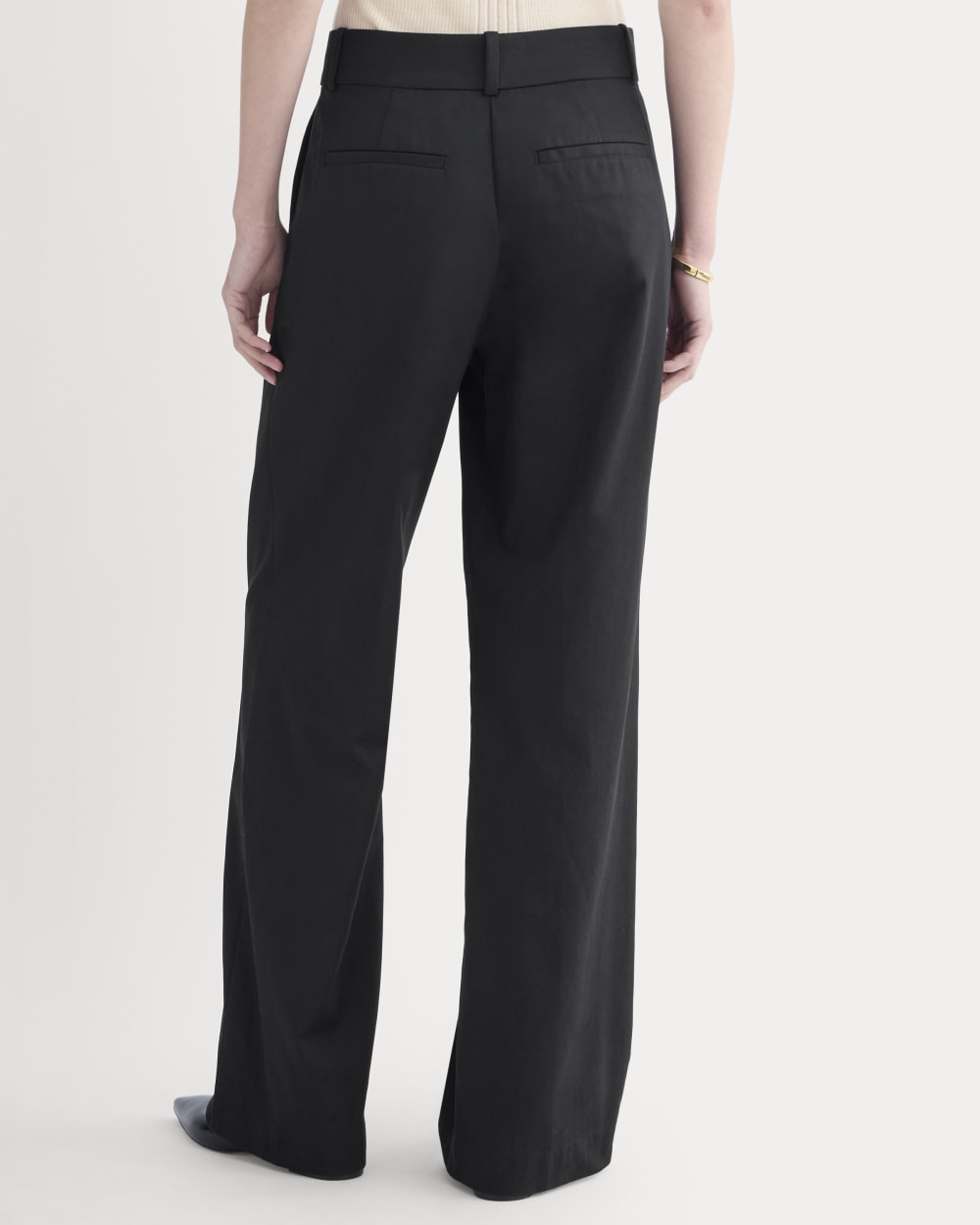 Wide-Leg Trouser in Buttersmooth | Black | 30" Inseam