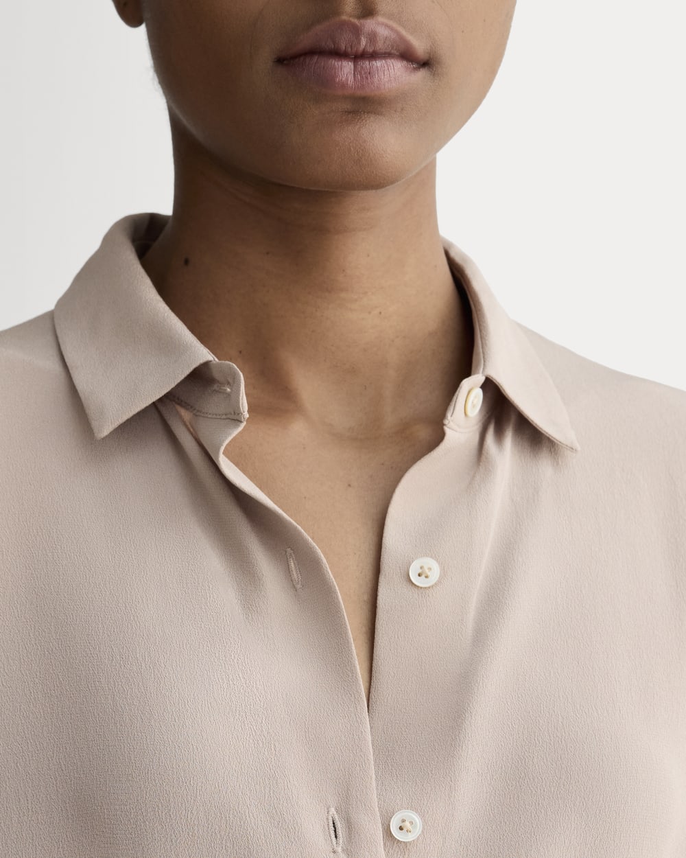 The Boxy Shirt in Washable Silk | Burnt Sugar