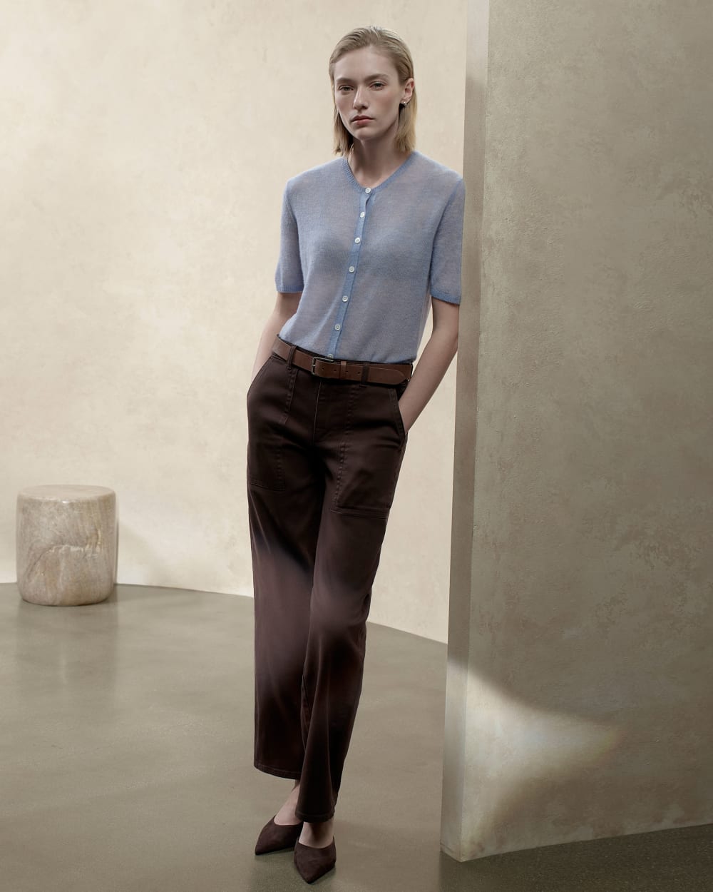 Utility Column Pant | Dark Chocolate