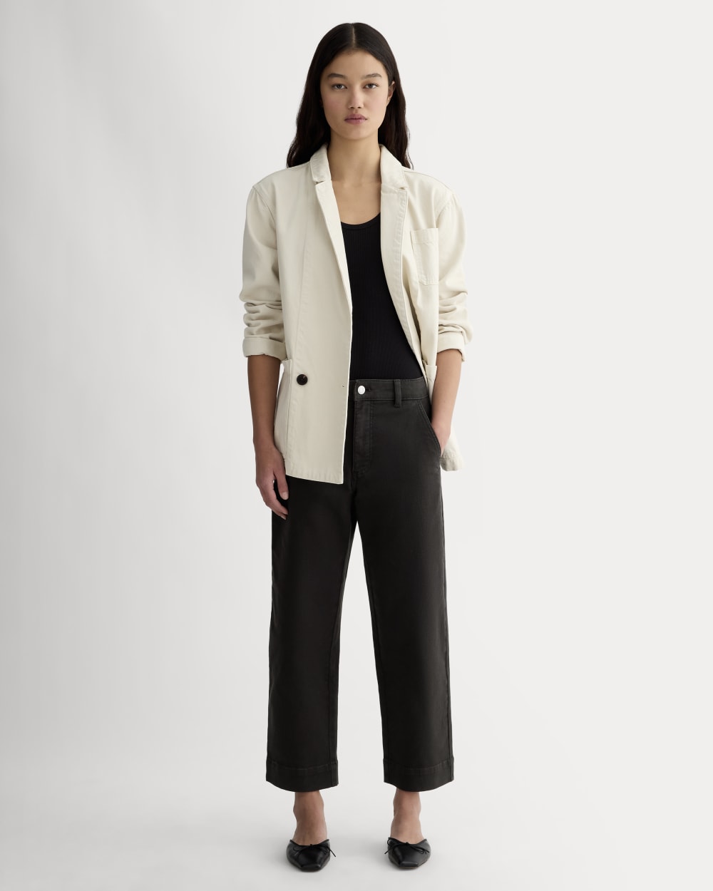 The Utility Straight-Leg Pant | Black | 26.5" Inseam