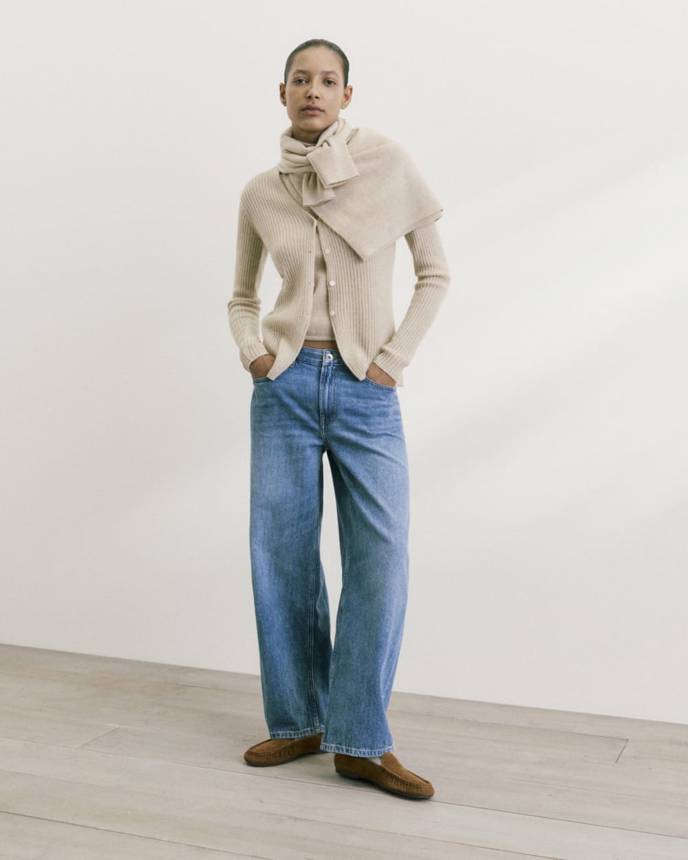 Loose Curve Jean | Tungsten Bright