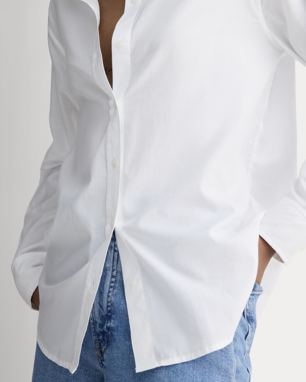 The Must-Have Shirt in Silky Cotton | White