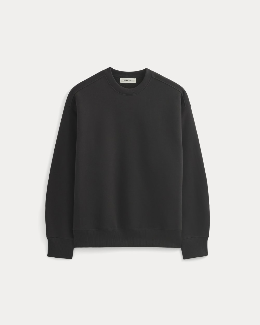 Luxe Fleece Crew Pullover |  Black