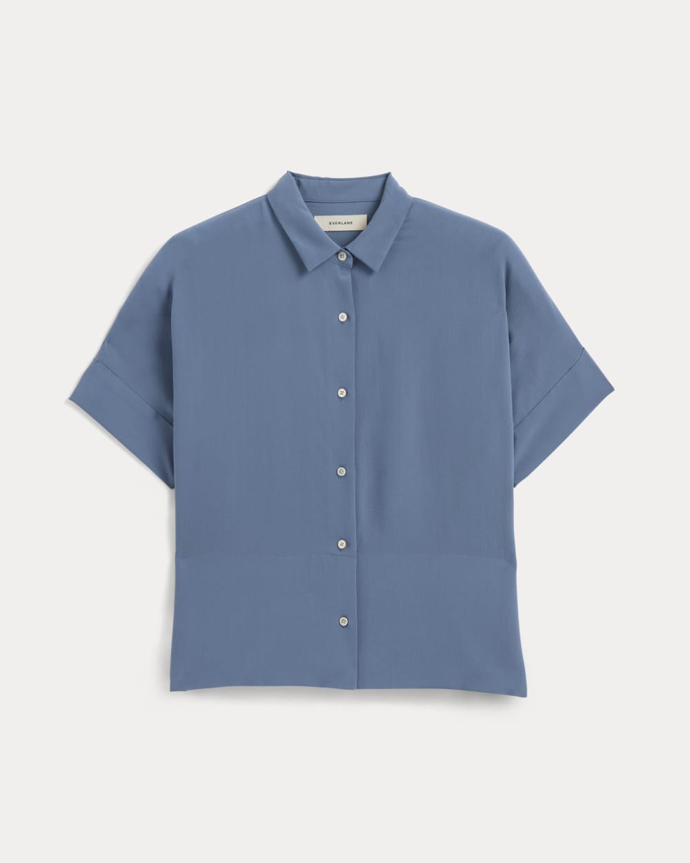 The Boxy Shirt in Washable Silk | French Blue