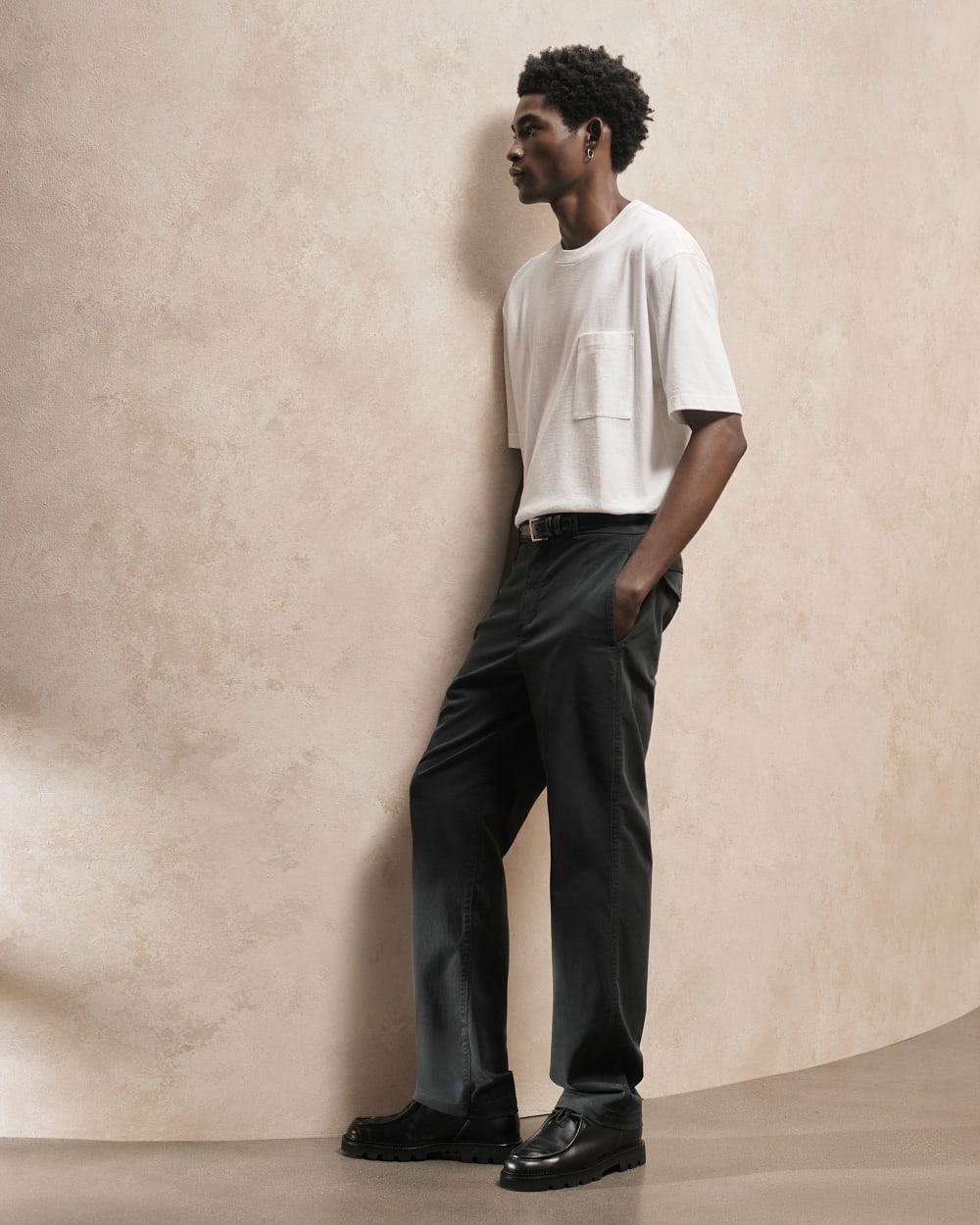 Relaxed Fit Chino |  Black