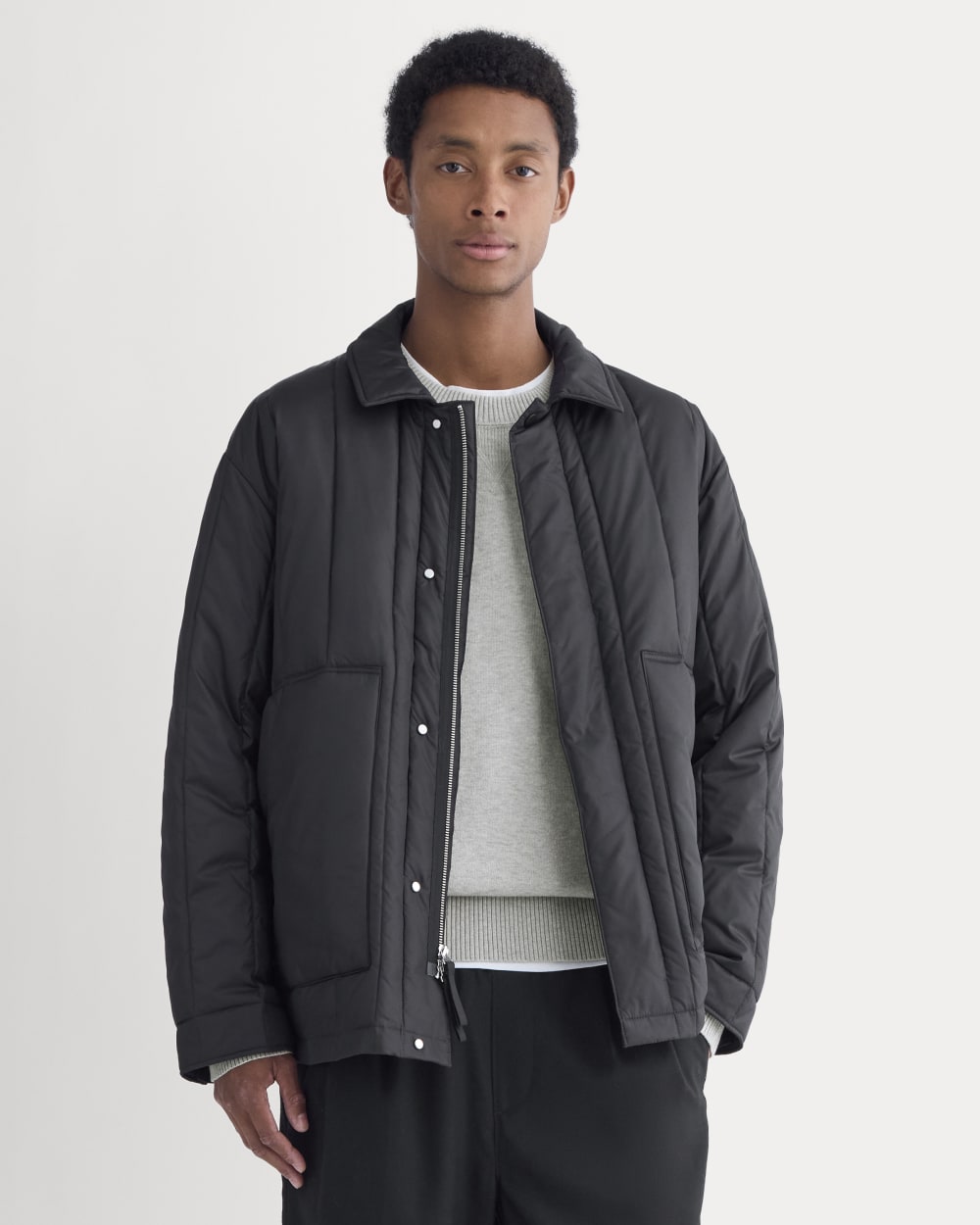 ReNew Vertical-Quilted Jacket |  Black