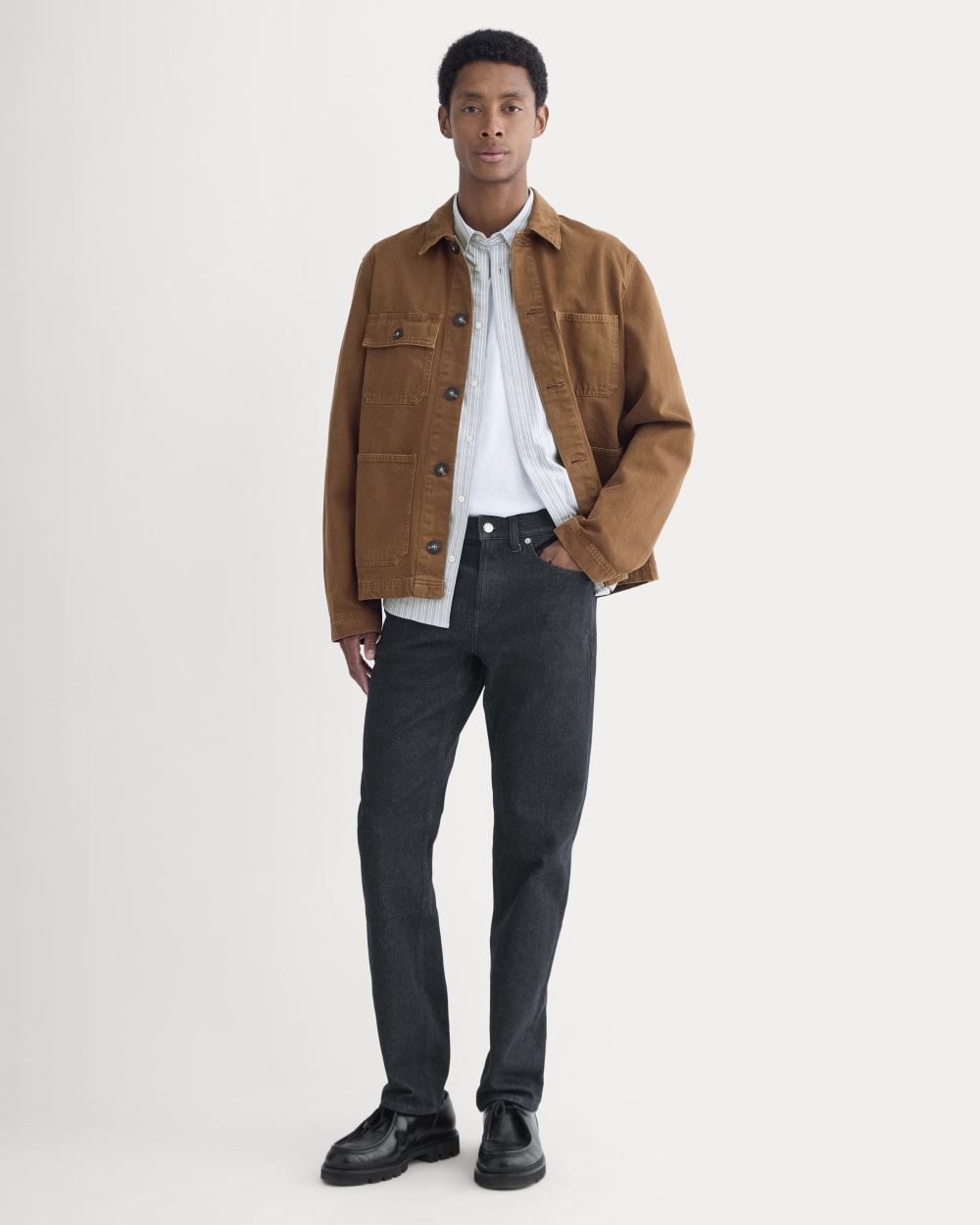 Straight-Leg Stretch Jean | Dark Indigo Rinse