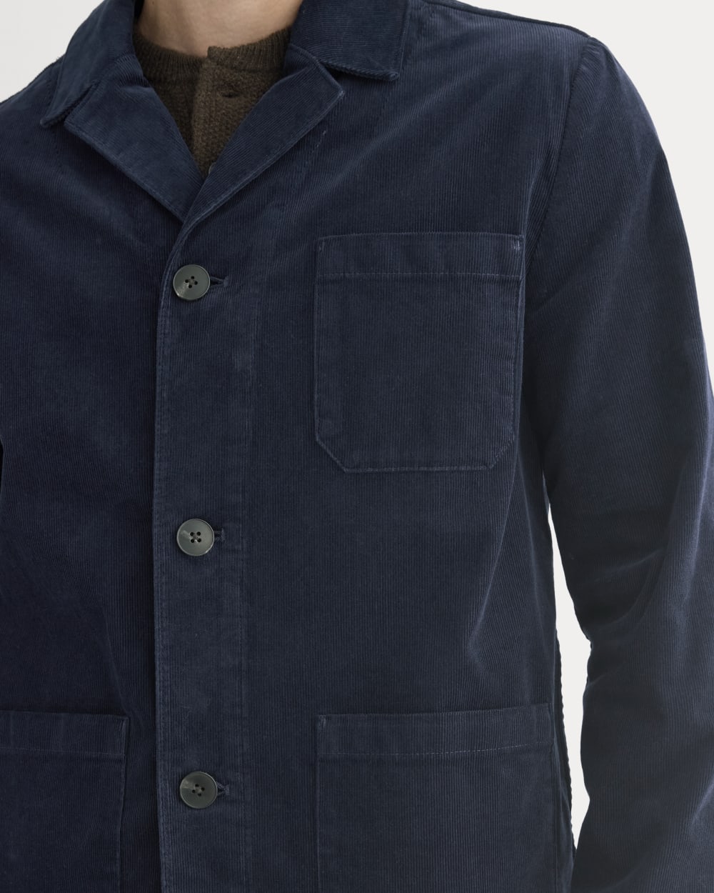 Fine Wale Corduroy Chore Blazer |  Navy