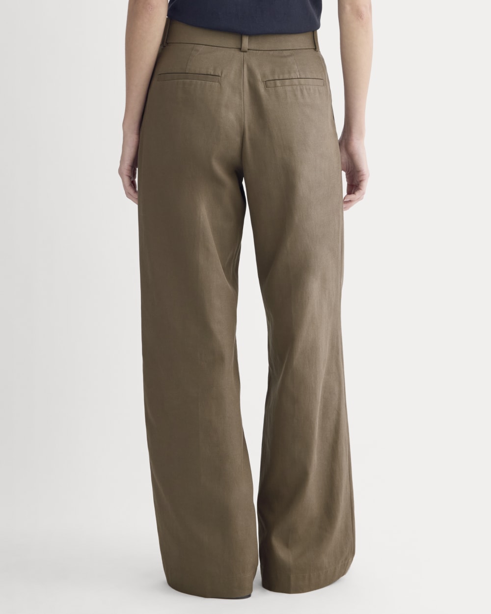 Wide-Leg Trouser in Buttersmooth | Deep Taupe | 30" Inseam